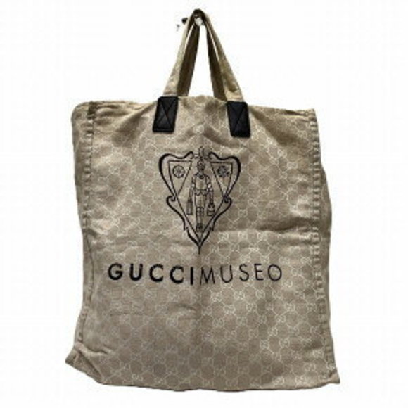 Gucci Canvas Museo Tote GG Bag Handbag - Picture 1 of 8